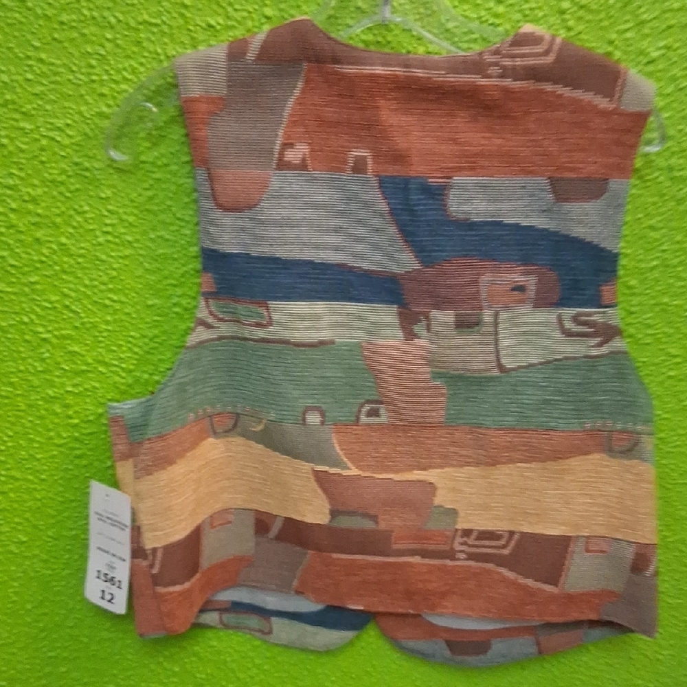 Starfire Multicolor Patterned Vest NWT - image 4